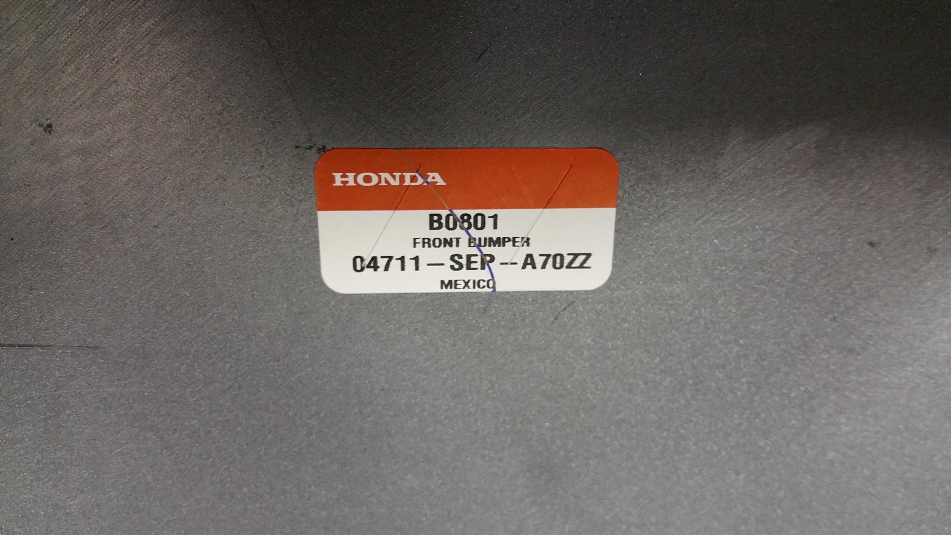 Acura Tl 2007 2008 Oem Genuine Type S Front Bumper