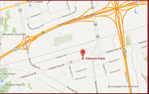 MustangParts.ca Location Map